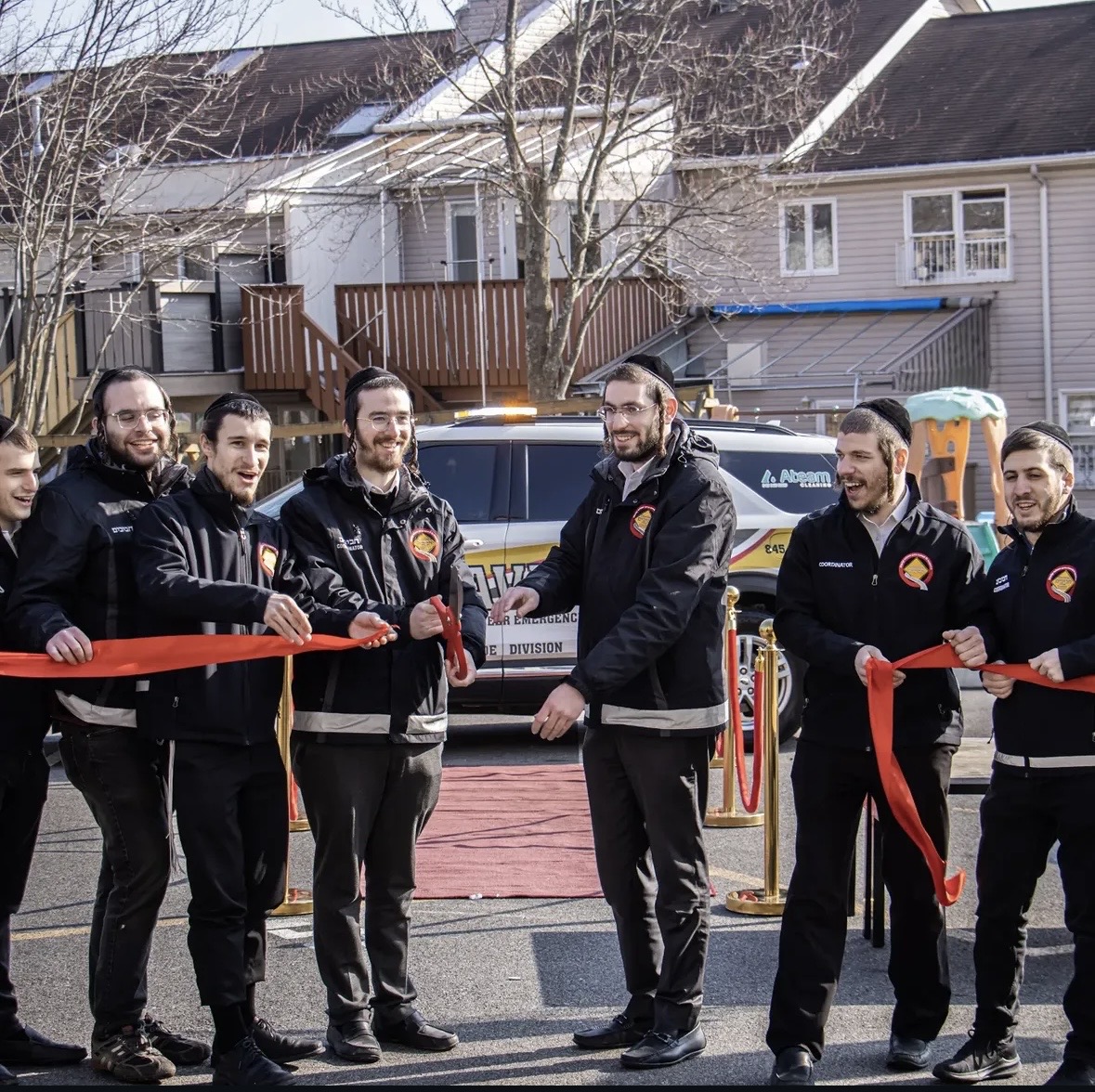 Orange County Chavivim members at the ribbon-cutting ceremony for the new fleet vehicle