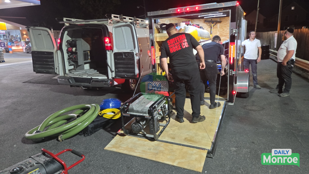 Chavivim Search and Rescue volunteers staging gear before deployment
