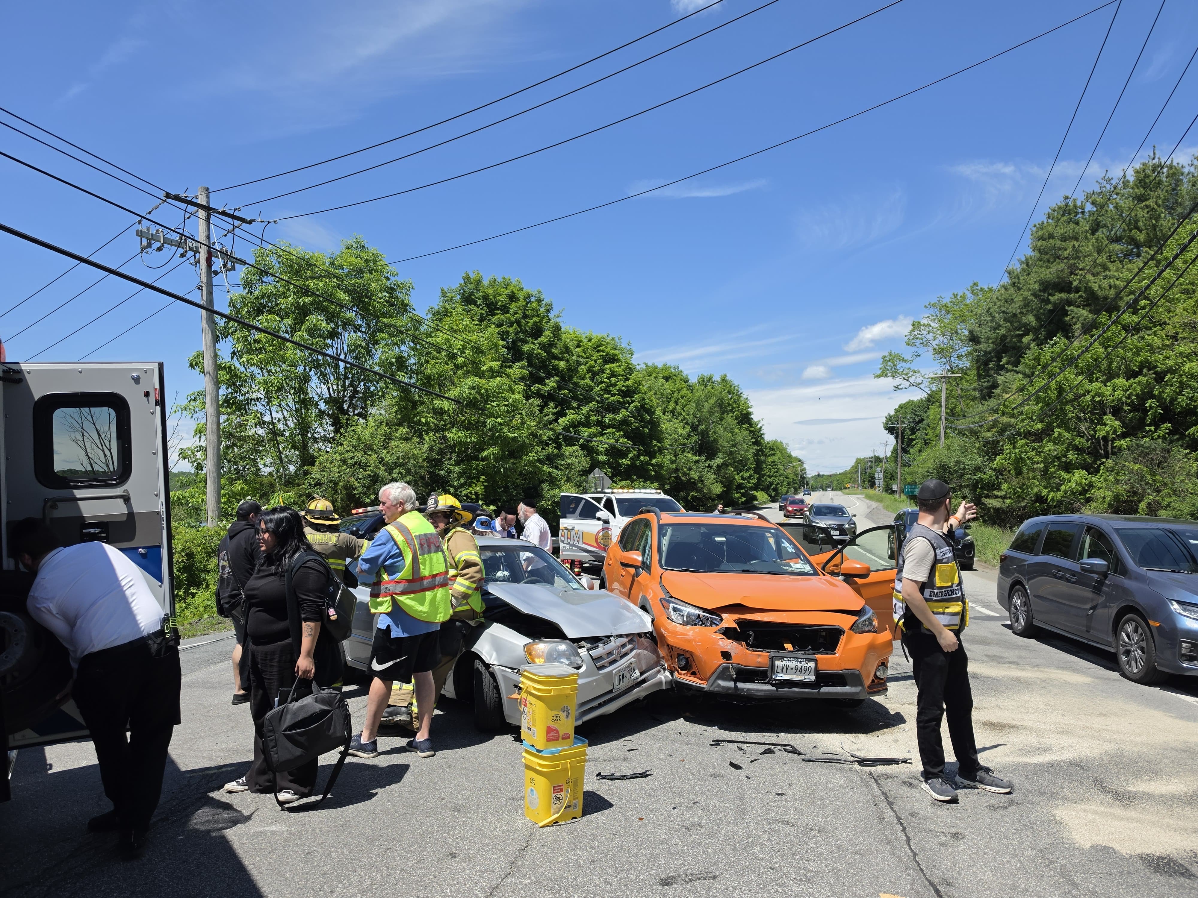 Chavivim Works Two Back-to-Back Crashes at NY-208 and Orange & Rockland Road