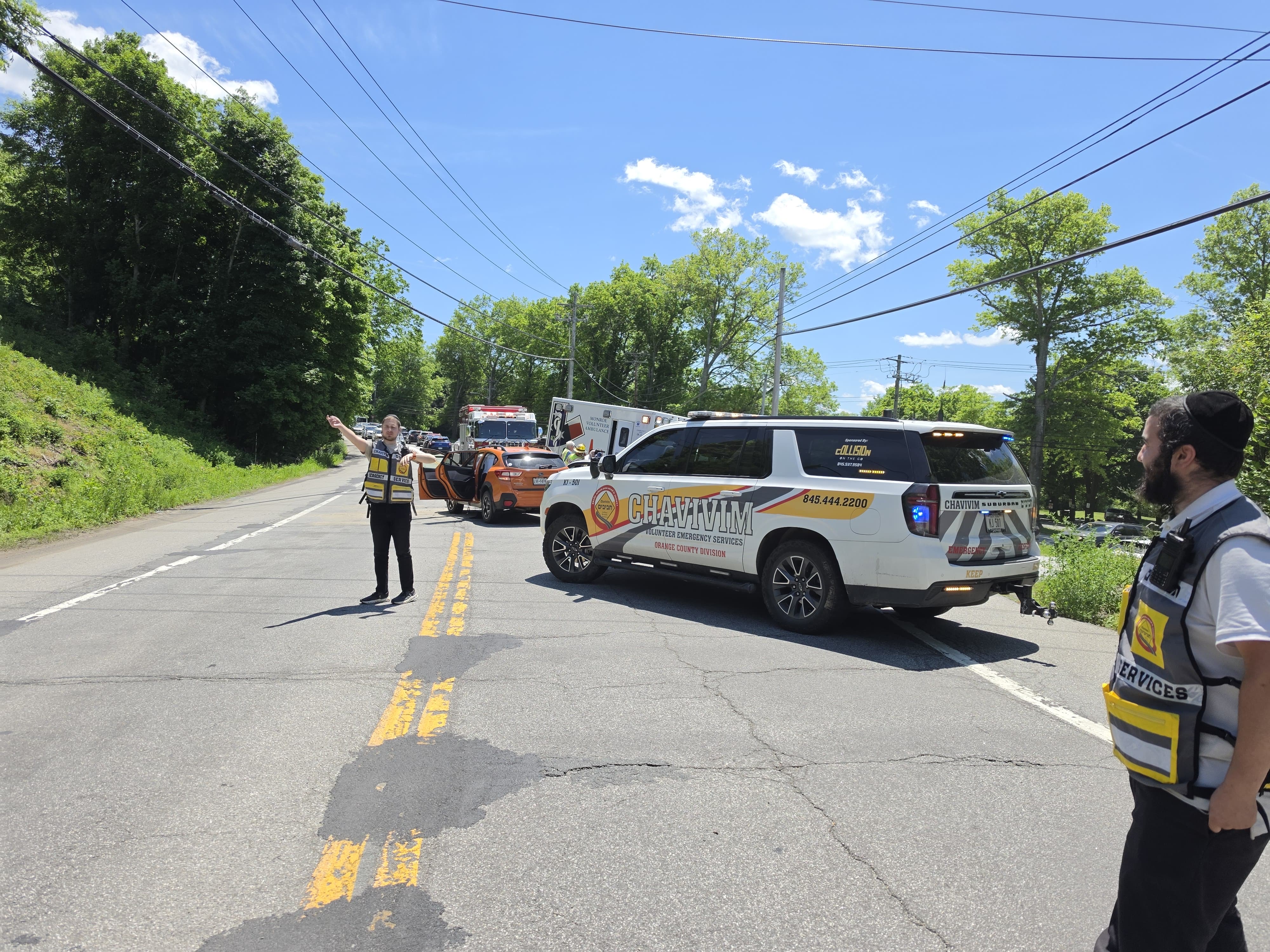 Chavivim Works Two Back-to-Back Crashes at NY-208 and Orange & Rockland Road