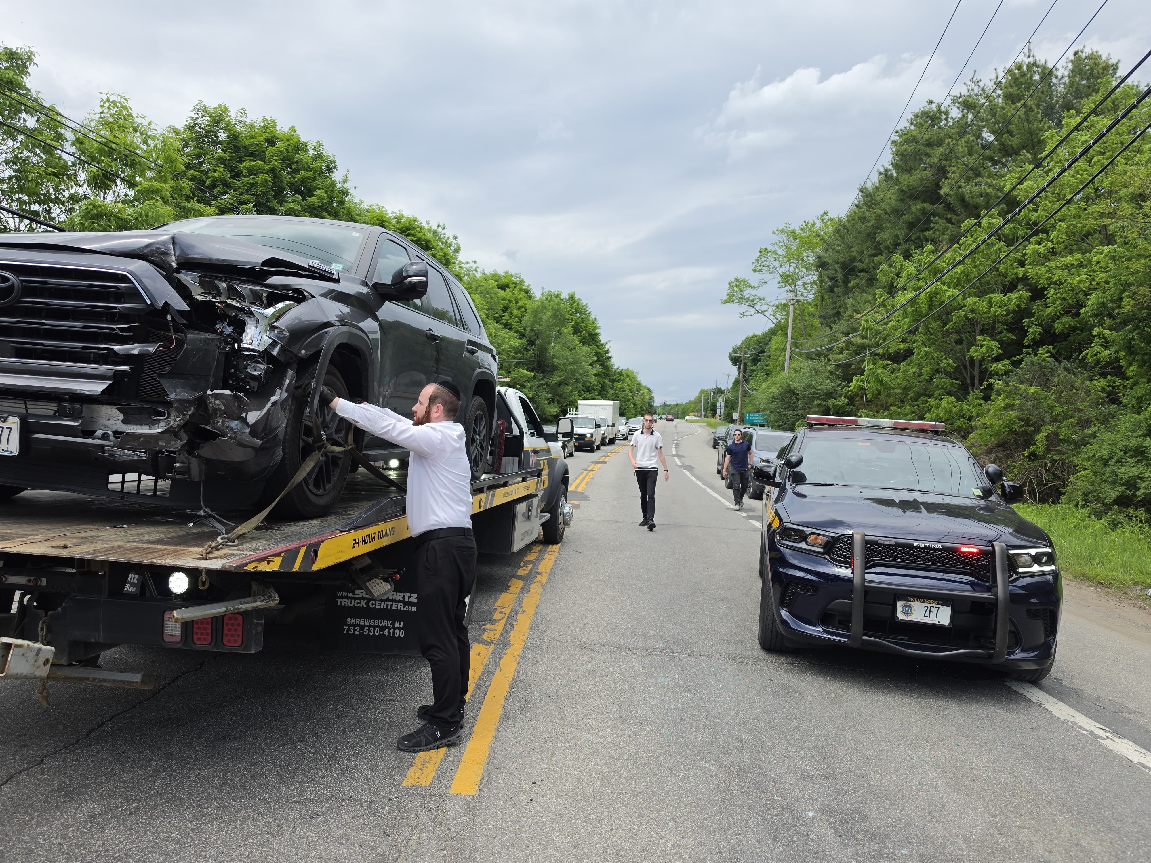 Chavivim Works Two Back-to-Back Crashes at NY-208 and Orange & Rockland Road